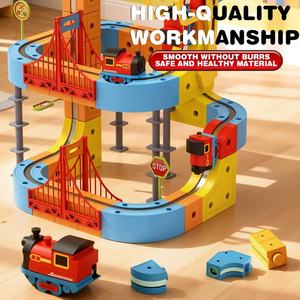 <span class=keywords><strong>Train</strong></span> miniature à attraction magnétique KSF, <span class=keywords><strong>train</strong></span> à grande vitesse, piste magique, plastique ABS, batterie au lithium, jouet éducatif électrique pour enfants - Product Image 4