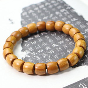 Cuentas de madera de morera de 8x10 mm, pulsera de estilo chino, joyería de regalo unisex - Product Image 4