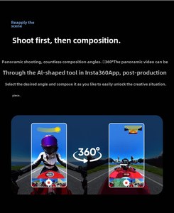 <span class=keywords><strong>Cam</strong></span>éra sportive panoramique 360 degrés 8K Shadowstone Insta360 X4 X5 avec stabilisation intégrée, étanche jusqu'à 10 m, <span class=keywords><strong>cam</strong></span>éra <span class=keywords><strong>VR</strong></span> - Product Image 4