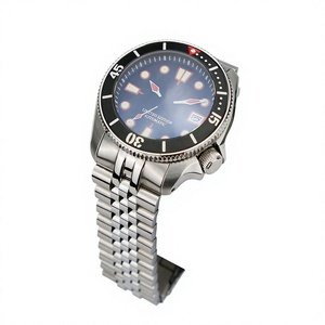 Bracelet de montre de qualité supérieure en acier inoxydable 316L massif de 22 mm, tête incurvée, compatible avec SKX007 - Product Image 3