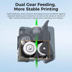Kit d'extrusion Creality K2 Plus avec double engrenage en plastique, capteur de rupture de filament intégré, couple élevé, accessoire pour imprimante 3D - Product Image 4