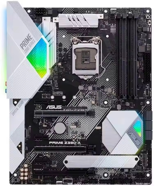 For Gaming ASUS PRIME Z390-A ATX Motherboard Intel Z390 LGA1151 8/9th Gen Intel I7 I5 DDR4 Dual M.2 for Esports & Streaming