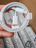 Kabel Data USB Type C ke C 12W PD Fast Charging TPE untuk Ponsel & Tablet IOS Ramah Lingkungan