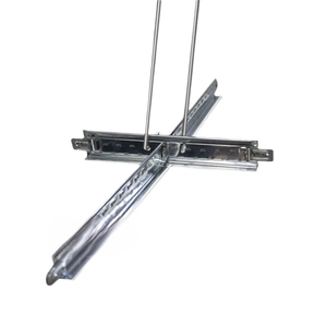 Sistema de Rieles para Techo de Placas de Yeso de PVC Moderno, Resistente al Fuego, Personalizable, con Barra en T para Uso en Hoteles, Acero Galvanizado de Alta Calidad - Product Image 1