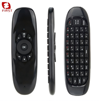 Télécommande sans fil noire C120 de qualité supérieure, portée 8-10m, avec boîtier PC et code fixe, garantie 1 an