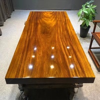 Table de salle à manger en bois de noyer solide, commercial, luxe, 10 places en résine époxy