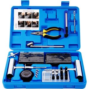 Autown <b>Tire</b> Repair <b>Kit</b> 68pcs Heavy Duty <b>Plug</b> Tools For Puncture Fix And Flat Patching - Product Image 1