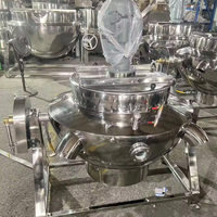 Bouilloire électrique inclinable à enveloppe en acier inoxydable de 100L 300L 500L avec agitateur
