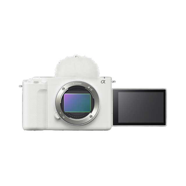 Used ZV-E1 White Full Frame 12MP Mirrorless Camera 4K60 Video 5-Axis IBIS AI Autofocus Compact Body