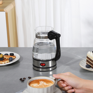 Carafe à café arabe en verre de 0,5 L, usage professionnel pour café, avec poignée en plastique durable, petit appareil de cuisine - Product Image 4