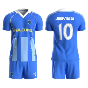 Uniforme de Fútbol Personalizado por el Fabricante, Sublimación, Poliéster/Algodón, Malla, Corte Regular, Conjunto de Camiseta de Fútbol para Clubes y Equipos al por Mayor, OEM ODM - Product Image 1