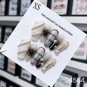 <span class=keywords><strong>Uñas</strong></span> <span class=keywords><strong>Postizas</strong></span> Hechas a Mano <span class=keywords><strong>de</strong></span> Alta Calidad a <span class=keywords><strong>Precio</strong></span> <span class=keywords><strong>de</strong></span> Fábrica al Por Mayor Mezcladas Aleatoriamente - Product Image 4