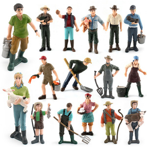 Juego de simulación de animales de granja rural, figuras de pastor y granjero, mesa de arena DIY, juguete de aprendizaje para niños - Product Image 6