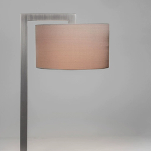 Lámpara <span class=keywords><strong>de</strong></span> <span class=keywords><strong>pie</strong></span> decorativa niquelada para sala <span class=keywords><strong>de</strong></span> estar, con pantalla <span class=keywords><strong>de</strong></span> tela y diseño <span class=keywords><strong>de</strong></span> poste, tipo catéter - Product Image 4