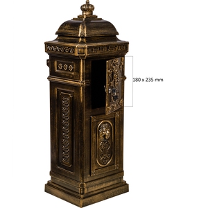 Haus briefkasten MIT geschmiedeten briefkasten MIT krusten briefkasten undaktenkoffer - Product Image 4