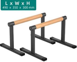 Barre Parallele Professionali in Legno di Faggio per Flessioni, Personalizzabili con Base in Acciaio, per Allenamento di Forza, Vendita all'Ingrosso - Product Image 3