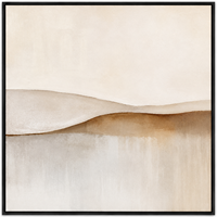 Art mural sur toile texturée abstrait neutre moderne, beige et brun, peinture de paysage minimaliste pour la décoration d'hôtel, de villa ou de salon