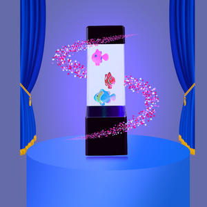 J & R Moderne Mini Bubble Jelly Fish Led Nachtlamp Afstandsbediening <span class=keywords><strong>Aquarium</strong></span> Muzieklamp Met Luidspreker Voor Woonkamer - Product Image 4