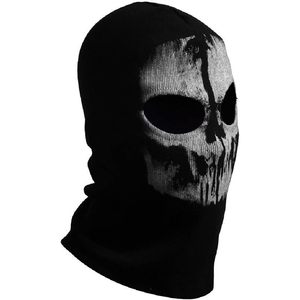 หน้ากากคลุมศีรษะแบบถักลายกะโหลก ป้องกันลม อุ่นสบาย เหมาะสำหรับเล่นสกี ใช้ได้ทั้งชายและหญิง ผลิตจากโพลีเอสเตอร์ พิมพ์ลายแบบซับลิเมชั่น - Product Image 2