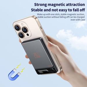 Batería Externa Compacta Ultrafina de 5000 mAh con Carga Inalámbrica Magnética Rápida, Compatible con Teléfonos Móviles, Impresión Personalizada - Product Image 3