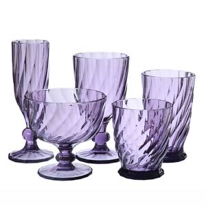 SAMYO Personnalisé En Gros De Luxe Mariage Gravé Vintage Original Couleur Bleu <span class=keywords><strong>champagne</strong></span> Verre Flûte Gobelet Verres - Product Image 2