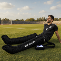 Masseur de jambes à compression d'air à 12 chambres pour les joueurs de football, bottes de récupération à compression séquentielle pour la relaxation musculaire après le match