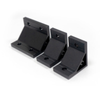 Connecteur d'angle vertical en profilé d'aluminium usiné CNC, à paroi plus épaisse, haute résistance, avec support plat