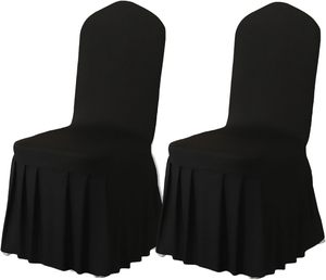 Housses de <span class=keywords><strong>chaise</strong></span> blanches de <span class=keywords><strong>haute</strong></span> qualité en polyester et élasthanne pour banquets, mariages, hôtels, réunions, housses de <span class=keywords><strong>chaise</strong></span> élastiques pour salle à manger - Product Image 5