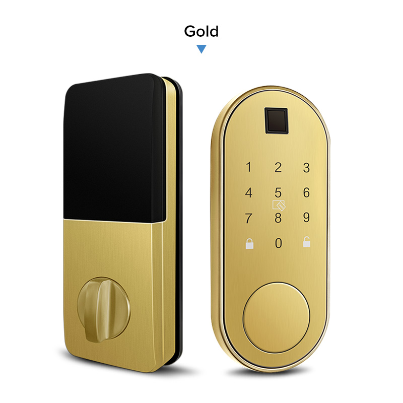 Automatic Keyless WiFi BLE APP Electronic Digital Classic Smart Lock with Touch-Screen Keypad Deadbolt