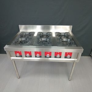 VICTORY Commercial en acier inoxydable Kwali Range 4 brûleurs à gaz SS Cuisinière spéciale pour autres fournitures d'hôtel et de restaurant - Product Image 4