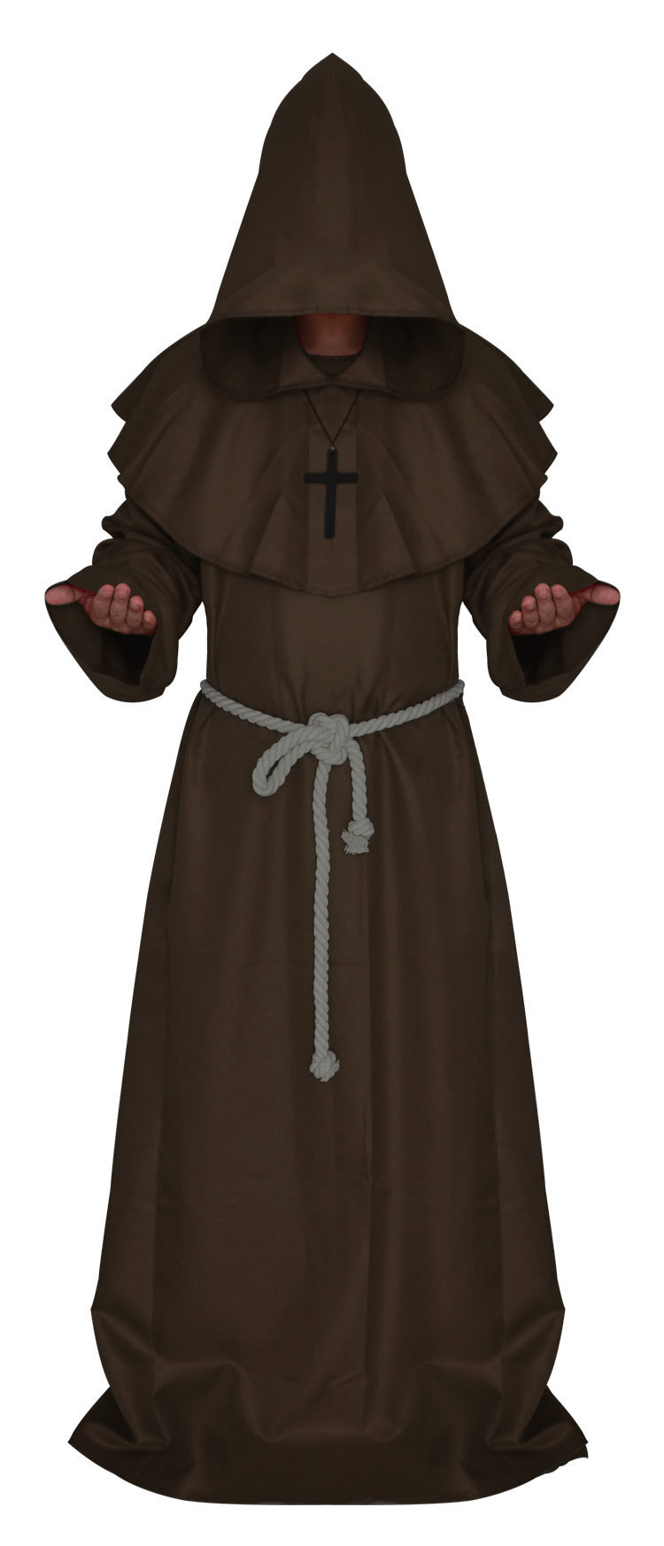 Cape à Capuche Longue Myir JUN - Velours, Unisexe Adult/Enfant - Déguisement Vampire/Sorcière Halloween