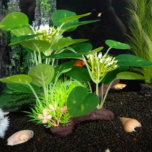 Gesimuleerde Waterplanten Schildpad Tank Decoratie Aquarium Aquarium Pe Drijfhout Waterkruid Hotel Ornamenten Bloemen Modern - Product Image 1