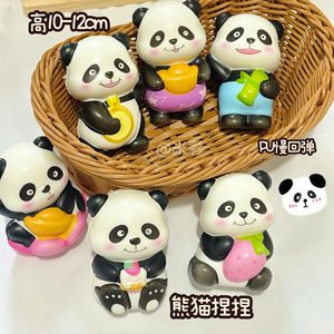 Jouet Squishy Panda 10-12cm en PU à Rebond Lent, Figurine Décorative pour Enfants - Product Image 1