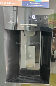 Large <b>Refrigerators</b> 2 Door Glass Smart Fridge With Mini Bar 220v Cold Storage Home Household Freezers With Ice Making/Crushing H - Product Image 6