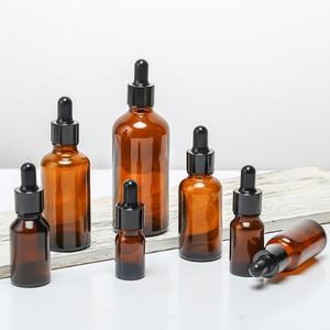 5ml 10ml 15ml 20ml 30ml 50ml 100ml amber cam uçucu yağ şişe parfüm kozmetik sıvı saklama kabı göz damlası ile