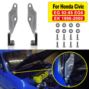 บานพับฝากระโปรงอลูมิเนียมแบบปลดเร็วสำหรับ Honda Civic EG 92-95 EG6 EK 1996-2000พร้อมสลักเกลียว - Product Image 1