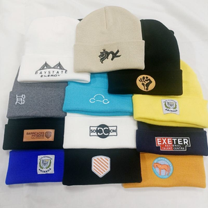 <span class=keywords><strong>Gorro</strong></span> de Invierno Personalizado con Logotipo para Hombres, Mujeres, Bebés, Niños, Niños Pequeños, Gorros de Punto Bordados - Product Image 3