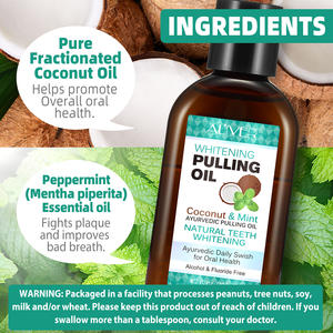 ALIVER Daily ayurvedik resimen Swish Whitening minyak kelapa menarik untuk gigi kelapa menarik obat kumur untuk kesehatan mulut - Product Image 3