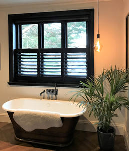 Volets de style café de haute qualité, volets en PVC, stores de <span class=keywords><strong>fenêtre</strong></span>, sans tige d'inclinaison avant et installation facile en DIY, volet intérieur - Product Image 5