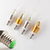 Ampoule LED Candelabra E14/E27 Non Dimmable 5W, Blanc Froid, pour Hôtels, AC85-265V, Forme Torpille, Type Bougie