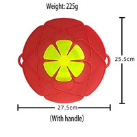 Couvercle de casserole anti-débordement et anti-poussière en silicone de qualité alimentaire, pièces de batterie de cuisine, couleur personnalisée en stock