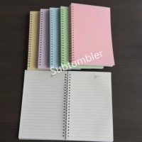Carnet A5 en gros, journal intime Macaron, classeur pour étudiants, pour enveloppes UV DTF A5, cahiers transparents colorés