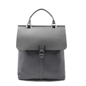 Sac à dos pour ordinateur portable unisexe gris imperméable avec compartiment pour ordinateur portable, bretelles, couleur unie, printemps 2024 - Product Image 4