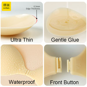 Onzichtbare Siliconen Beha Met Sterke Lijm Nieuw Ontwerp Matte Afwerking Boog Decoratie Niet-Geweven Weefmethode Sexy Avondjurken - Product Image 2