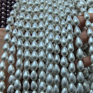Perles en vrac imitation coquille blanche en forme de goutte d'eau 13x16mm pour la fabrication de bijoux DIY, marque <span class=keywords><strong>JADEAR</strong></span> - Product Image 5