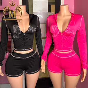 Completo <span class=keywords><strong>Donna</strong></span> Primavera Autunno con Stampa Leopardata, Top Corto e Pantaloncini, Set 2 Pezzi Y2k Casual con Cappuccio, <span class=keywords><strong>Abbigliamento</strong></span> <span class=keywords><strong>Donna</strong></span> 2026 - Product Image 6