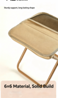 Tabouret pliant d'extérieur Nuosenlai en tissu Oxford moderne, sac à dos portable pour équipement de camping, chaise pliante de sport avec sac à bandoulière