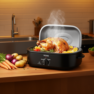 Horno asador eléctrico Vevor de 18Qt con tapa autodescargable para asar pavo - Product Image 2