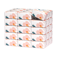 Mouchoirs en papier blancs jetables doux et écologiques en pâte de bois vierge gaufrée 2/3/4/5 plis pour usage domestique