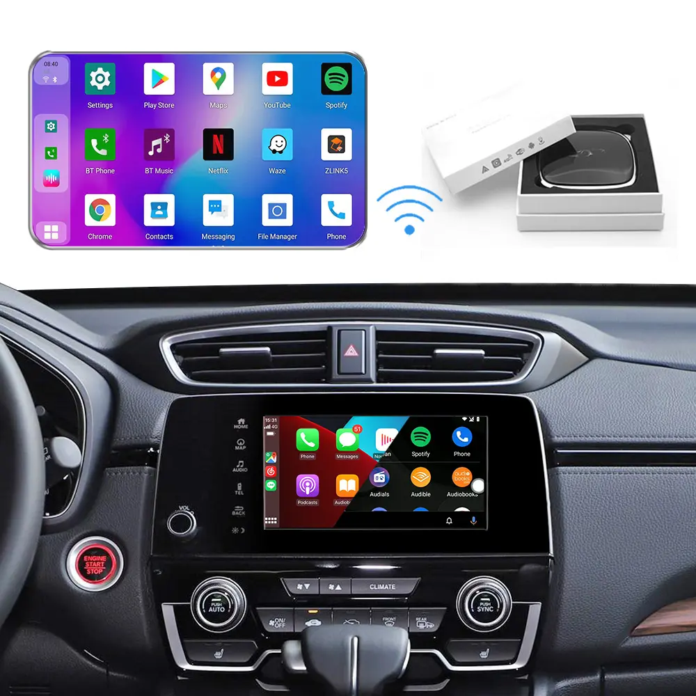 Ushilife Bán Buôn Nóng Infi Niti Q50 Hộp Phương Tiện Truyền Thông Android 10 Carplay Ai Muti Không Dây Cho Ô Tô Carplay Ô Tô Al Hộp